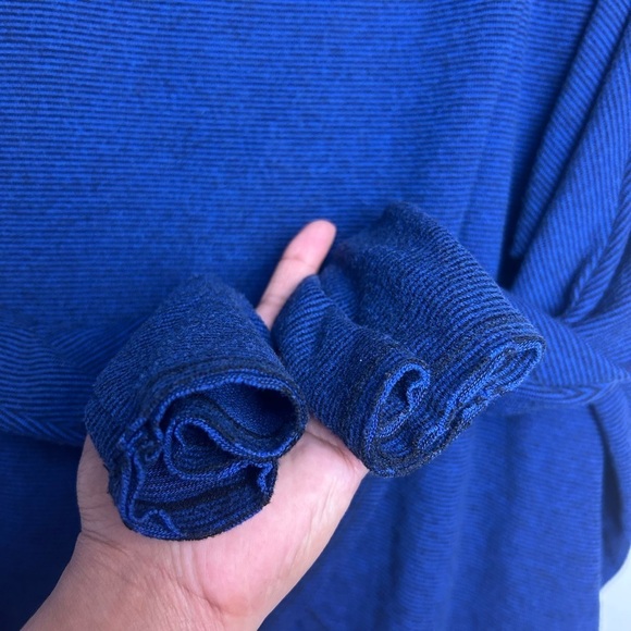 Calvin Klein Performance Thermal Blouse Top M Women Cowl Neck Tunic Stretch Soft - Picture 6 of 12